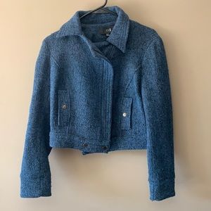 Blue Crop Jacket